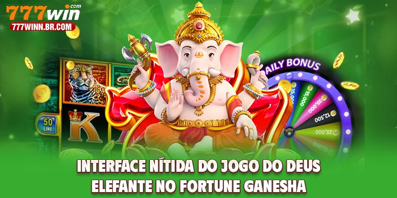 Interface nítida do jogo do Deus Elefante no Fortune Ganesha