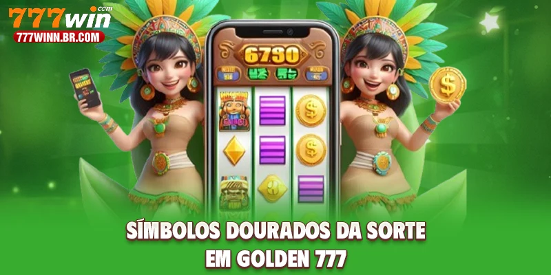 Símbolos dourados da sorte em Golden 777