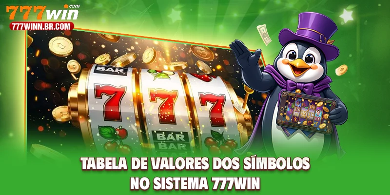 Tabela de valores dos símbolos no sistema 777WIN